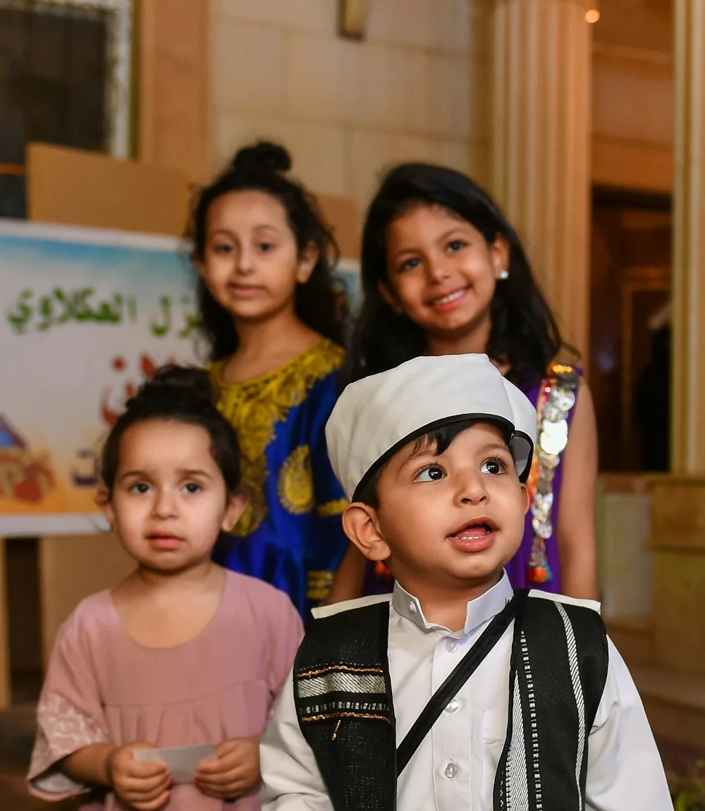 His children in new Eid clothes on Eid morning in Dhaka