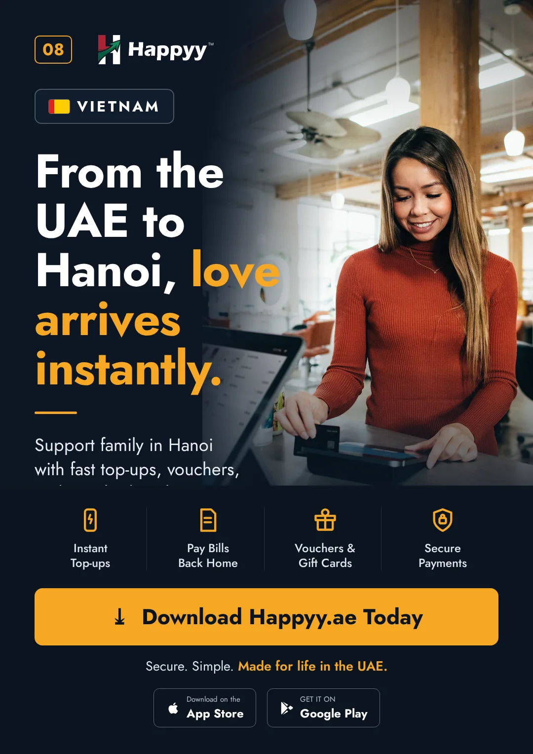 Vietnam campaign — From the UAE to Hanoi, love arrives instantly