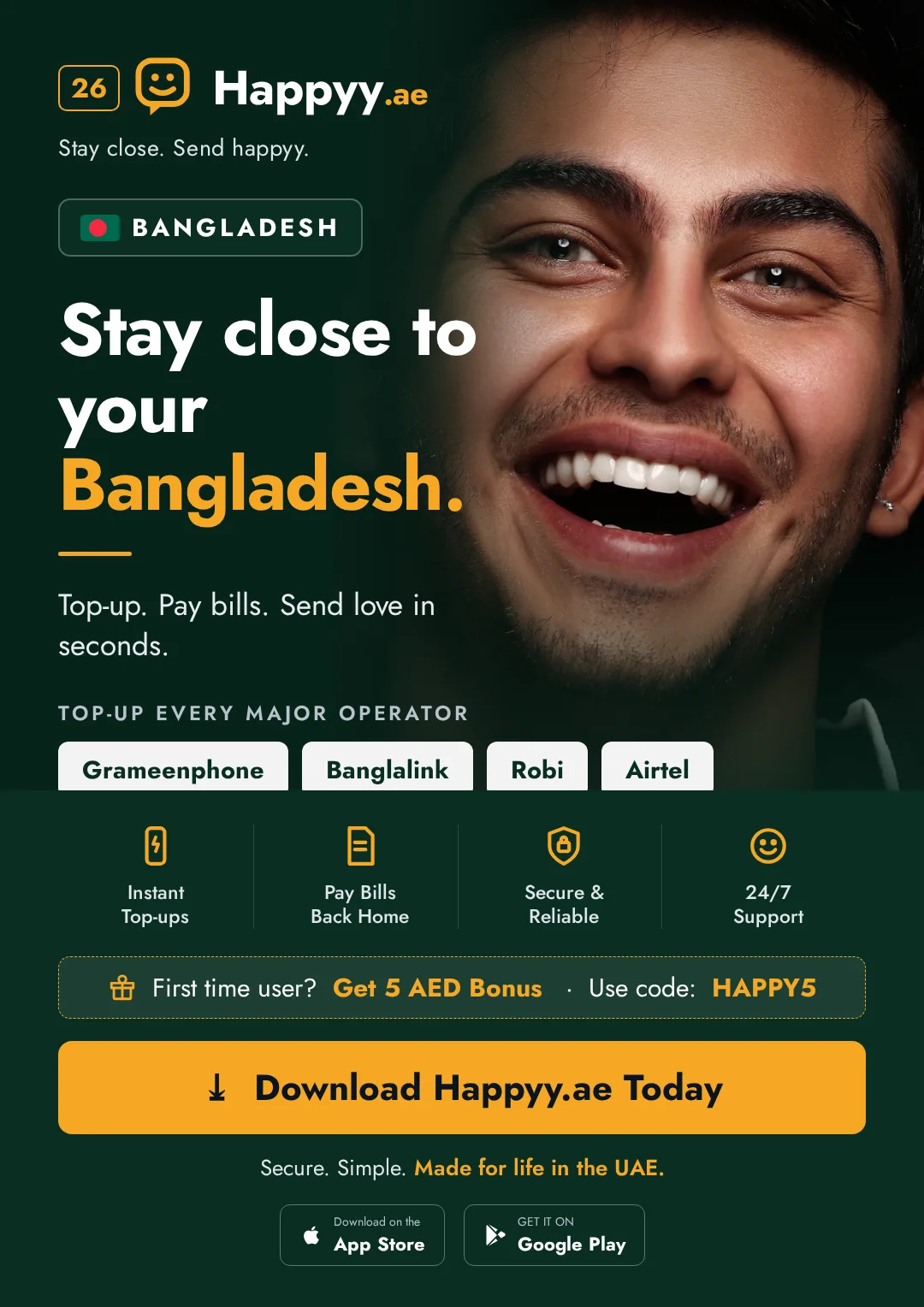 Bangladesh campaign — Stay close to your Bangladesh