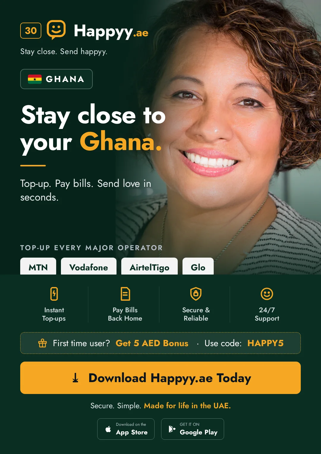 Ghana campaign — Stay close to your Ghana